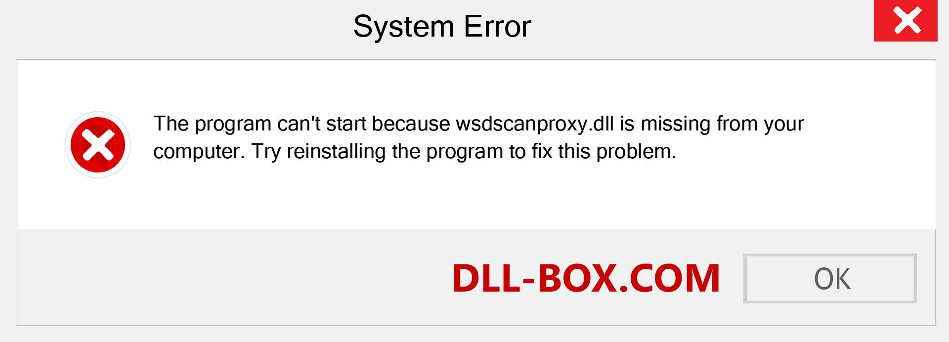  wsdscanproxy.dll file is missing?. Download for Windows 7, 8, 10 - Fix  wsdscanproxy dll Missing Error on Windows, photos, images